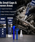 Top Tier Automotive Engine Sealant For Super High Temps Fixes Leaks Seals Gaskets And Fills Small Gaps On Multi Purpose Car Engine Parts And Joints with applicator tools