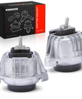 Set Of Two Heavy Duty Front Engine Motor Mounts Toss Out Those Weak Old Cushions For Bmw 128i 325i 328i 330i 335i with silver finish.