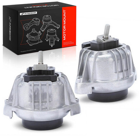 Set Of Two Heavy Duty Front Engine Motor Mounts Toss Out Those Weak Old Cushions For Bmw 128i 325i 328i 330i 335i with silver finish.