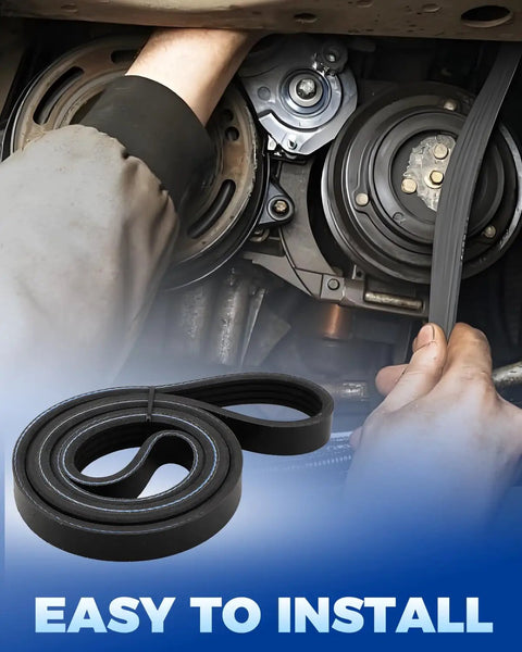 Toyota Drive Belt Kit For Tacoma 1995-2004 4Runner 1996-2002 Tundra 2000-2004 T100 1995-1998 Three Belts No Fuss installation