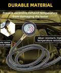 Pro Grade Exhaust Back Pressure Tester Kit With 6 Foot Hose, Professional Car Exhaust Back Pressure Gauge, Adapter And Hose Clamp, Includes Durable Carton Packaging, NBR hose close-up