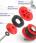 2 Inch Mechanical Test Plug For Pressure Testing And Temporary Sealing End Of Pipe Gripper Kit 2 Pack Pro Grade Durable ABS Body With Natural Rubber O Ring For Reusable Drain And Vent System Maintenance, exploded parts