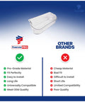 Comparison of Premium Bin Door Replacement for Frigidaire Refrigerators with other brands, highlighting pro-grade material and easy install.