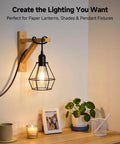 2 Pack Plug In Hanging Light Cord With Switch 15 Foot Pendant Light Cord With Lamp Socket Black Do It All Ceiling Light Kit
