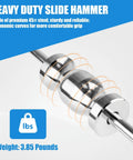 Clatoon inner CV axle puller tool with 5/8-18 slide hammer; chrome shaft and orange coil springs