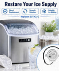 Plug And Play Drop In Ice Maker Synchronous Motor 120V Replacement For Commercial And Home Ice Makers 50 60Hz 3.5 4.1 RPM Compatible With HZB Series Models And More in stainless ice maker scene