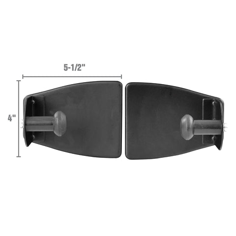 Magnetic Paper Towel Holder For Toolboxes And Cabinets, Heavy Duty Rubber Magnets, Adjustable Mount, shown with dimensions