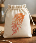Awesome Boho Feather And Mandala Stencil Set, Six Durable PET Painting Templates for DIY wall art on a fabric bag.