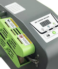 Heavy Duty High Speed Air Cushion Machine Rolls Out Bulletproof Air Pillows At Thirty Nine Feet Per Minute Cranks To Hot In Thirty Seconds For Smooth Shipping Hustle, showing control panel and heating assembly.