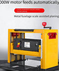 Heavy Duty 2000W Benchtop Planer Slick 13 Inch Desktop Electric Jointer with automatic feeding motor and metal scale.