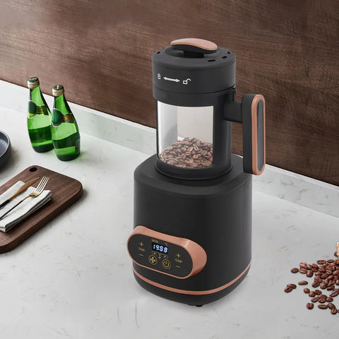 Electric Coffee Bean Roaster For Home Kitchen, 1500W Fast Roasting With Digital Led Panel, adjustable temperature and timer.
