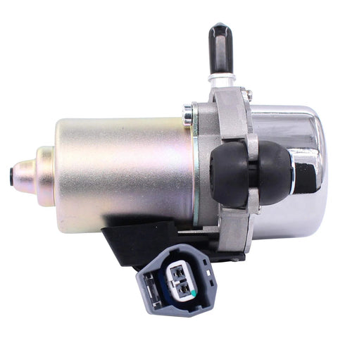 NewYall UP-28 electric brake booster vacuum pump; metallic silver motor with gray connector