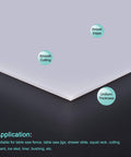 Close-up of UHMW Sheet 6.1 X 12 Inch White Ultra High Molecular Weight Polyethylene Board showing smooth edges and uniform thickness.