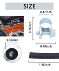 Road Ready 16.4 Feet Diesel Heater Fuel Line Kit Featuring Inline Filter Connecting Hoses And Brass Clamps For Rv Camper Truck Rig Quick Swap Installation size guide including hose clamp and rubber washer.