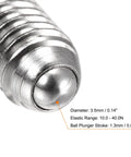 Close-up of Badass Heavy Duty M6 X 25Mm Ball Point Set Screws With Spring Hex Socket Plunger In Rock Solid 304 Stainless Steel.