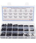 720 Piece Metric Nylon Phillips Pan Head Screws Hex Nuts Flat Washers Assortment Kit M2 Through M6 For DIY Projects