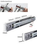 1 Pair Heavy Duty Soft Close Drawer Slides With Metal Ball Bearing Rails For Kitchen Cabinets 26 Inch Smooth Glide Runners dimensions