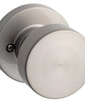 Pismo Dummy Door Knob For Interior Doors Single Sided Push Pull Handle For Closets French Doors And Pantries Satin Nickel Non Turning Interior Knob With Microban Protection Contemporary Look And Easy Modern Upgrade, satin nickel round dummy knob
