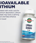 Lithium Orotate 5 Mg Supplement For Mood Support And Chill Chelated Mineral Formula With Organic Rice Bran Base 120 VegCaps