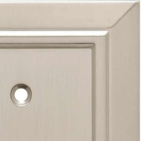 Close-up of Classic Architecture 4 Pack Pure White 1 Gang Decorator Rocker Wall Plate Switch Covers Antimicrobial Finish