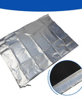 Silver 420D Oxford Telescope Cover For Outdoor Use With Reflective Heat Defense, waterproof, dustproof, close-up texture view