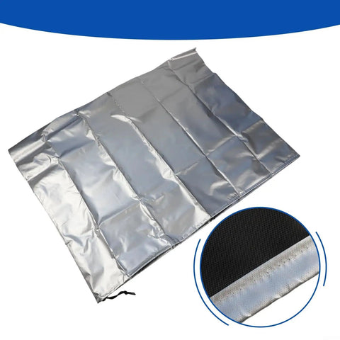 Silver 420D Oxford Telescope Cover For Outdoor Use With Reflective Heat Defense, waterproof, dustproof, close-up texture view