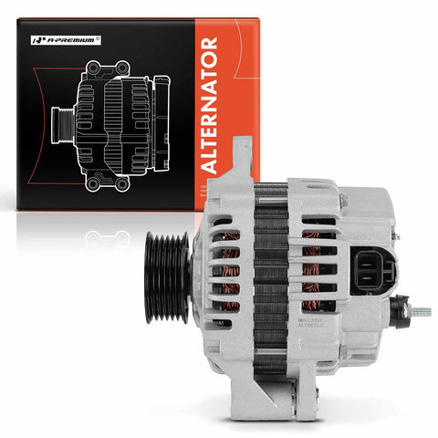 Replacement 12V 90A Alternator With 6 Groove Pulley And 2 Pin Plug For Honda Passport 1999-2002 And Isuzu Amigo 1998-2000 V6 3.2L