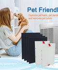 Drop In Replacement Filter Kit For Honeywell HPA200 Series Air Purifiers with H13 R Filters and Activated Carbon Pre Filters shown