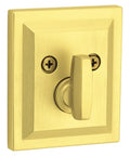 Single Cylinder Front Door Deadbolt With SmartKey Re Key Technology And Microban Protection Satin Brass Finish Easy DIY Install