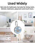 12 Pcs Totally Adorable Sloth Shower Curtain Hooks With Clouds Set For Decorative Animal Motif Rust Proof Glide Smoothly Durable Resin And Stainless Steel Rings For Universal Fit On Bathroom Curtain Rods used in various rooms.