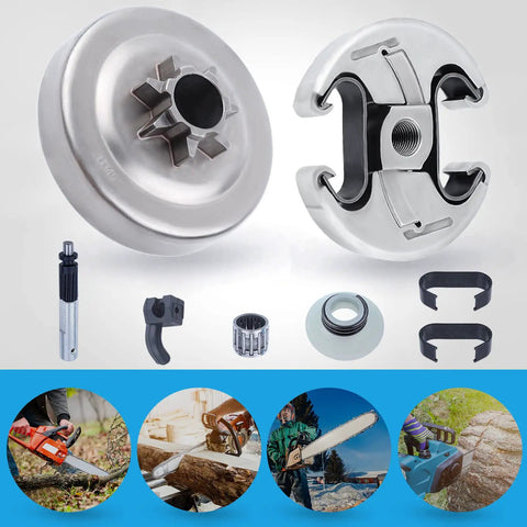 325 7-Tooth Clutch Drum Kit For Husqvarna And Jonsered Chainsaws 340 345 350 445 450 8-Piece Set With Needle Bearing Parts