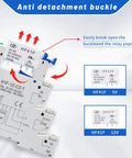 Slim 24V Relay Din Rail 5 Pin SPDT 1NO 1NC 6A 250VAC 24VDC 24VAC Coil With LED Indicator And Socket Base Plug And Play for PLC