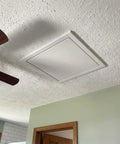 Built Tough Heavy Duty Ceiling Access Panel With Secure Magnetic Push Latch For Drywall Basements And Attics flush mount view in ceiling.