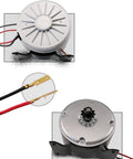 24V 250W Small Brushed Permanent Magnet DC Motor For DIY Projects Mowers And Grinders Compact Aluminum Body 8mm Shaft