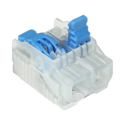 Lever Wire Connector 2 Port 12 AWG Reusable For Solid And Stranded Wires Jar Of 500 With Easy Release Levers No Fuss Quick Splice Safe Termination