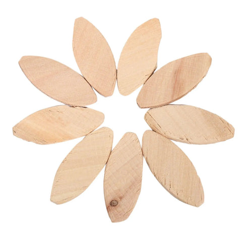 600 Piece No 20 Flat Round Beech Wood Plugs For Tenon Machine And Butt Joiner Dead Nuts Reliable Trade Gear arranged in a circle.