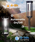 Solar Pathway Lights Outdoor 8 Pack Waterproof No Fuss Upgraded Dusk To Dawn Auto On Off Walkway Landscape Driveway
