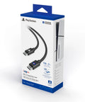 Packaging of Dope USB-C Charging Cable for PS5 DualSense and DualSense Edge, 9.8ft nylon braided, durable metal housing.