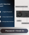 Home Security Safe With Programmable Keypad, Steel Lock Box With Alarm System For Office, Home, And Hotel, emergency key panel
