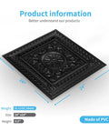 2x2 Gray Drop Ceiling Tiles Easy Install Glue Up Or Grid Install Lightweight PVC Plastic Flexible And Crack Resistant