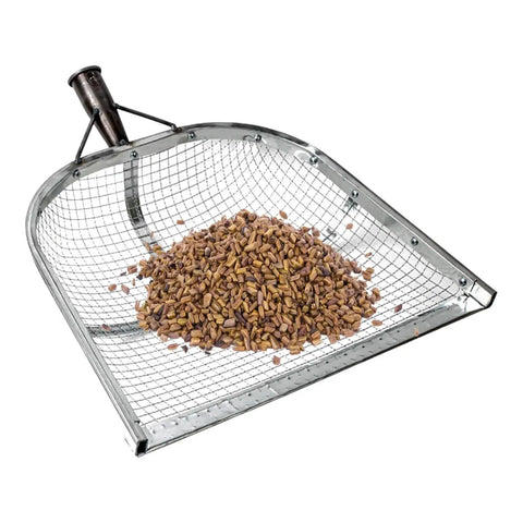 Heavy Duty Stainless Steel Sieve Shovel With Built In Filter Screen For Soil And Grains No Fuss All In One Multipurpose Dustpan Sifter