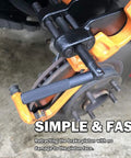 Heavy Duty Brake Caliper Press Tool For Cars And Motorcycles Disc Brake Pad Spreader Piston Compressor in use on vehicle