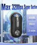Window Cleaning Robot No Sweat With Dual Spray 3200 Pa Suction AI Path Planning And Edge Detection Model X3 on glass