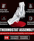 Premium Aluminum Thermostat Housing Assembly Upgrade For BMW Vehicles Including E46 E39 E60 E83 E53 E85 325i 330i