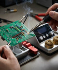 All In One Soldering Station And Welding Table Clamps With Ceramic Tips Aluminum Third Hand Tool For PCB Wire And LED Strip Electronics Repair
