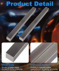 Two Pack 1 In By 1 In By 12 In Hot Rolled A36 Steel Square Bar Weldable Key Stock For DIY Projects shown in detail images.