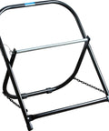 Beefy Steel Cable Caddy For Reels Up To 20 Inches In Diameter And 100 Lb Capacity, featuring a stable two-leg design for easy flooring setup.