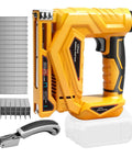 Smooth Operator 3 In 1 Cordless Brad Nailer Compatible With Dewalt 20V Max Battery Tool Only with battery and fasteners.