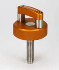 Billet Aluminum Orange Hard Top Fastener For Ford Bronco, Quick Removal Thumb Screw With Integrated D Ring, M8 1.25 Thread, Stainless Steel Upgrade, Easy Install, USA Owned And Operated