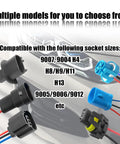 Rock Solid H13 Car Wire Adapter Connectors, multiple socket models, durable connectors for easy headlight swaps.